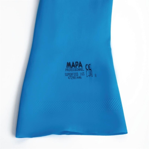 MAPA Vital 165 waterdichte handschoenen voor voedselbereiding blauw - XL (1 paar) 