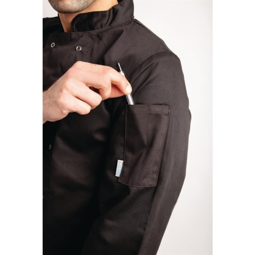 Whites Vegas unisex koksbuis lange mouw zwart M 