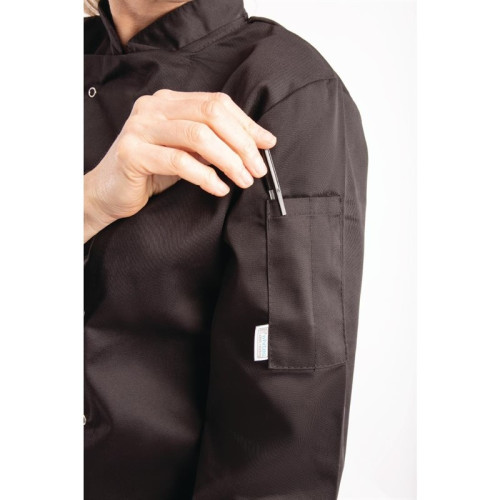 Whites Vegas unisex koksbuis lange mouw zwart M 