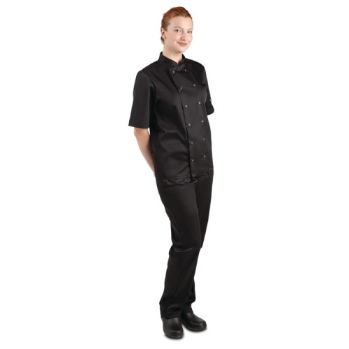 Whites Vegas unisex koksbuis korte mouw zwart XXL 