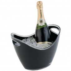 Champagne bowl zwart klein Wijn- Champagnekoelers