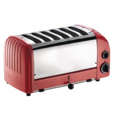 Dualit Vario broodrooster 6 sleuven rood 60154 Broodroosters & Tosti apparaten