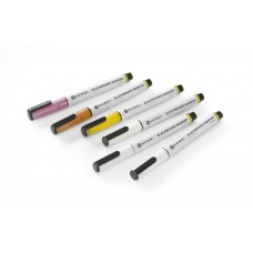 Krijtstiften 1 mm - 3 witte, 1 roze, 1 gele en 1 bronskleurige stiften - 6 st.