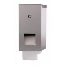 Qbic RVS Toiletroldispenser  QTR2 voor Standaard Rollen  Qbic-Line RVS Dispensers