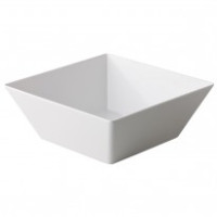 Melamine Vierkante Bak Wit 17.8 cm. Melamine Bakjes 